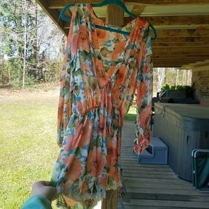 Floral Long Sleeve Romper